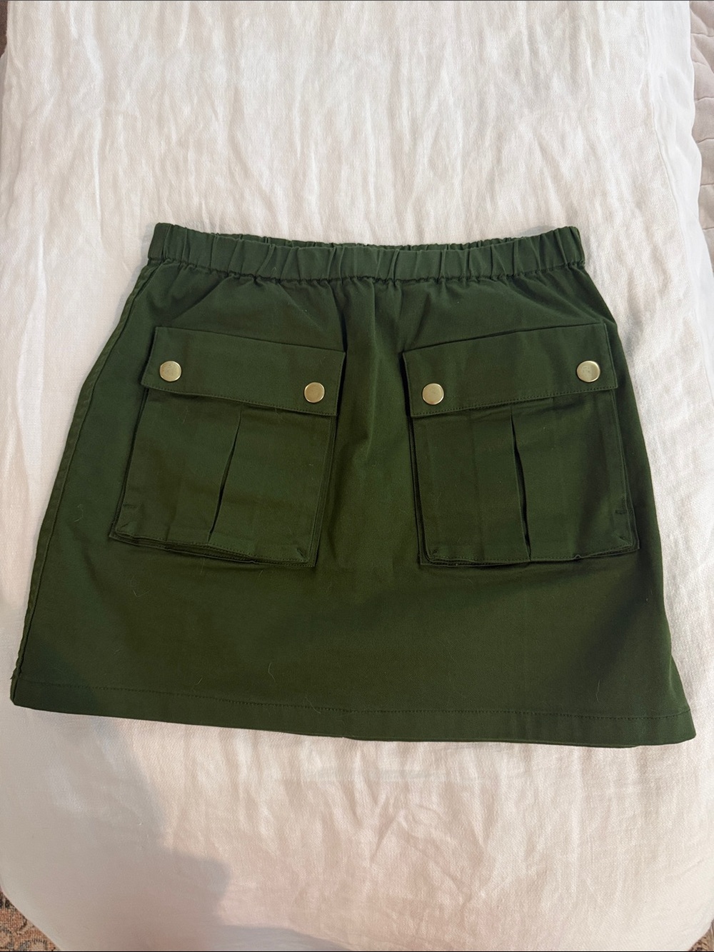 J. Crew Olive Green Cargo Mini Skirt
